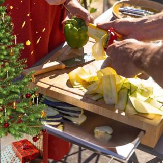 Billot avec bac gastro Billot avec bac gastro