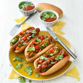 Hot dog à la mexicaine
