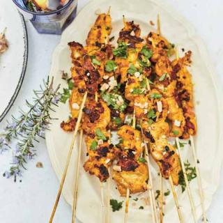 Brochettes de poulet satay
