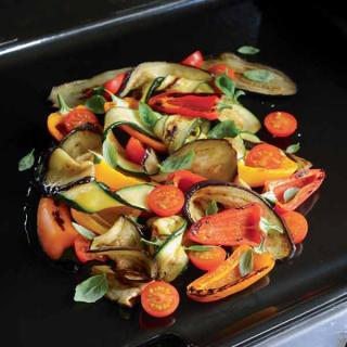 Salade tiède de légumes grillés