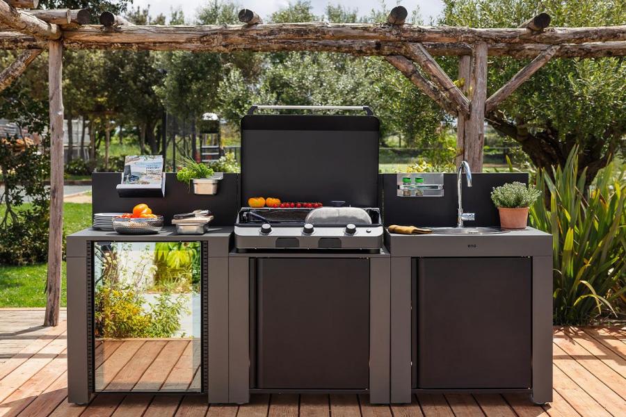 Where should you install your ENO outdoor kitchen?
