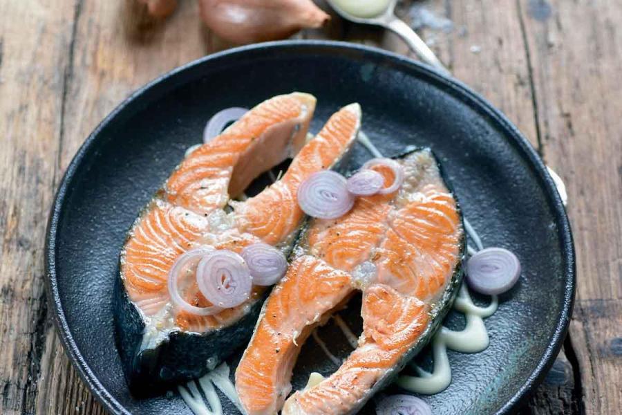 Darnes de saumon au beurre blanc crémeux
