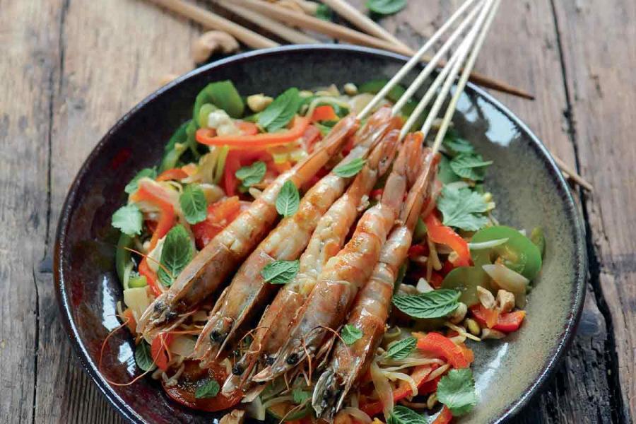 Gambas à l'asiatique