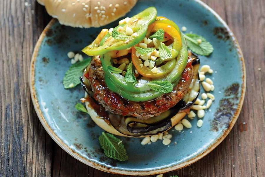 Hamburger d'agneau à l'orientale