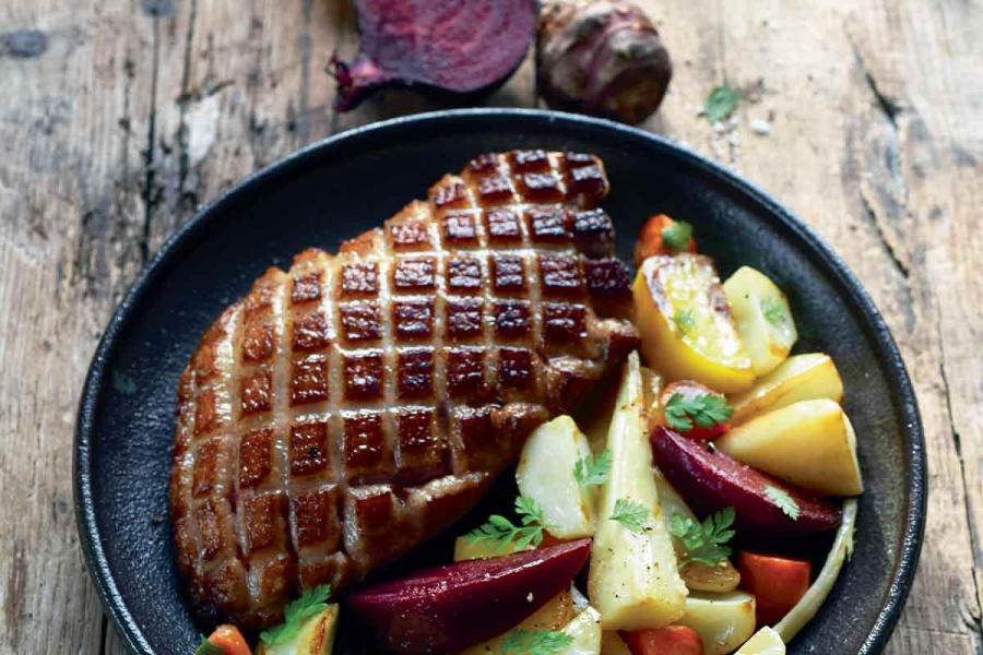 Magrets de canard et légumes d’automne