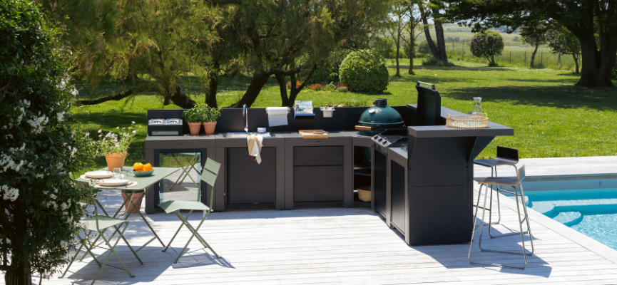 idee amenagement cuisine exterieure piscine