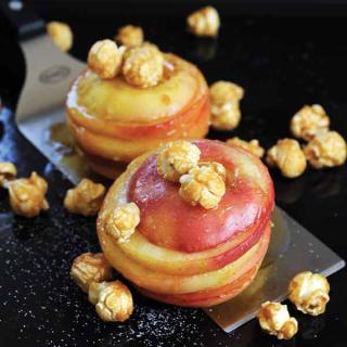 Pommes dorées au pop corn Pommes dorées au pop corn