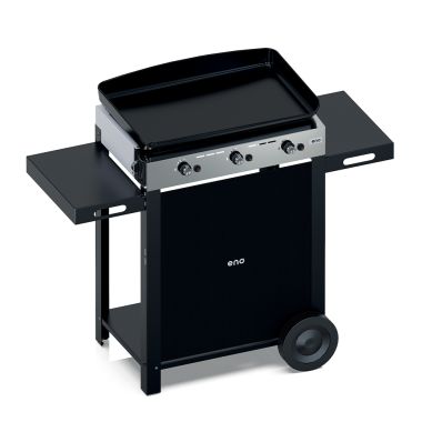 Combo INITIAL 65 Gas griddle on cart-Stainless