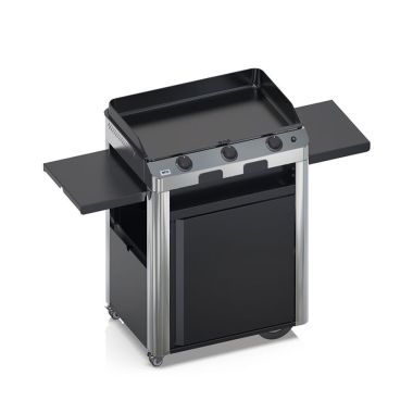Combo FUSION 75 Plancha gaz sur chariot-Inox