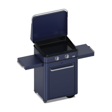Combo ENOSIGN 65 Plancha Gaz Bleu Navy sur Chariot