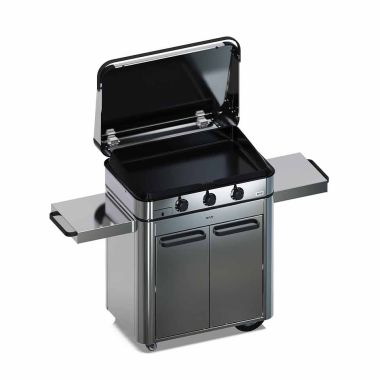Combo ENOSIGN 80 Plancha gaz sur chariot-Inox