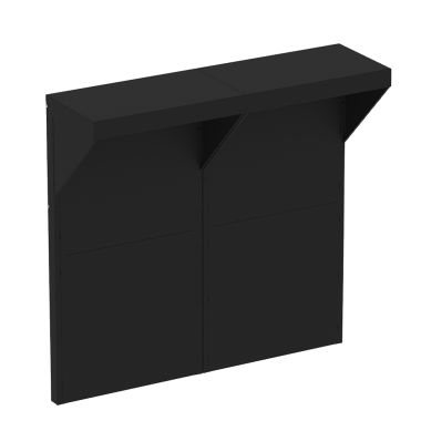 MODULO  - Kit Comptoir 120 Noir Meuble FÉLIX