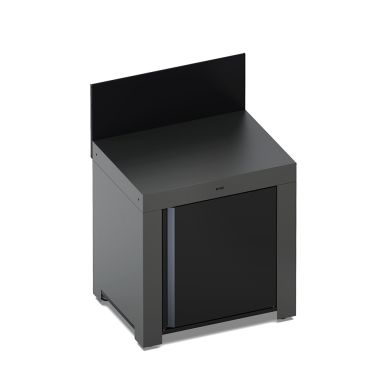 MODULO - Meuble Plan de Travail 80 Gris Cargo