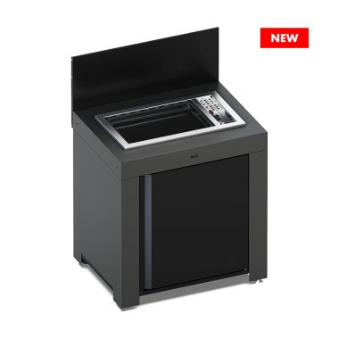MODULO - Meuble Plancha Encastrable TRIBU 80 Gris Cargo
