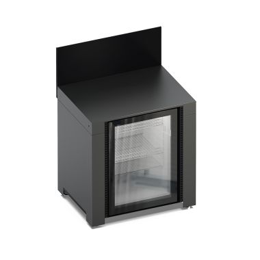 MODULO - Module 80 Gris Cargo et Noir pour Frigo 115 L