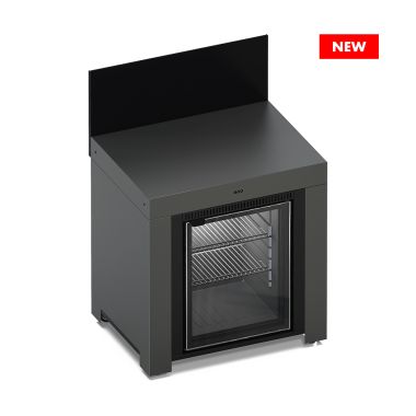 MODULO - Meuble Frigo 75L Gris Cargo