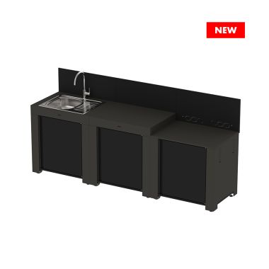 Cuisine CLASSIC - 3 modules gris cargo