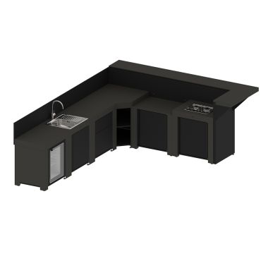 DELUXE KITCHEN Set 6 Modules Cargo Grey