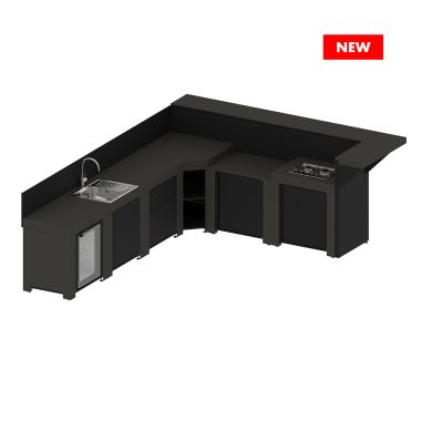 Cuisine DELUXE - 6 Modules Gris Cargo