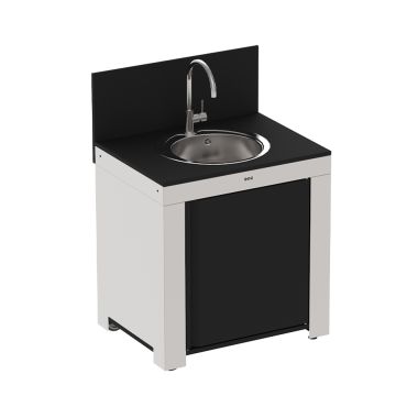 MODULO EVIER Noir et inox