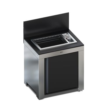 MODULO Plancha encastrable TRIBU-Noir et inox