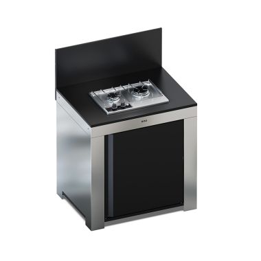 MODULO MASTER table encastrée-Noir et inox
