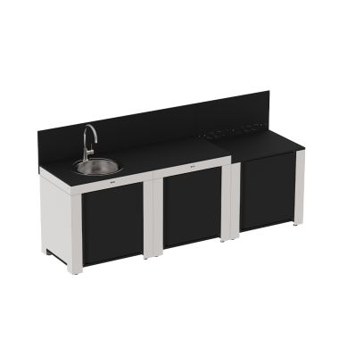 Cuisine CLASSIC 3 modules-Inox